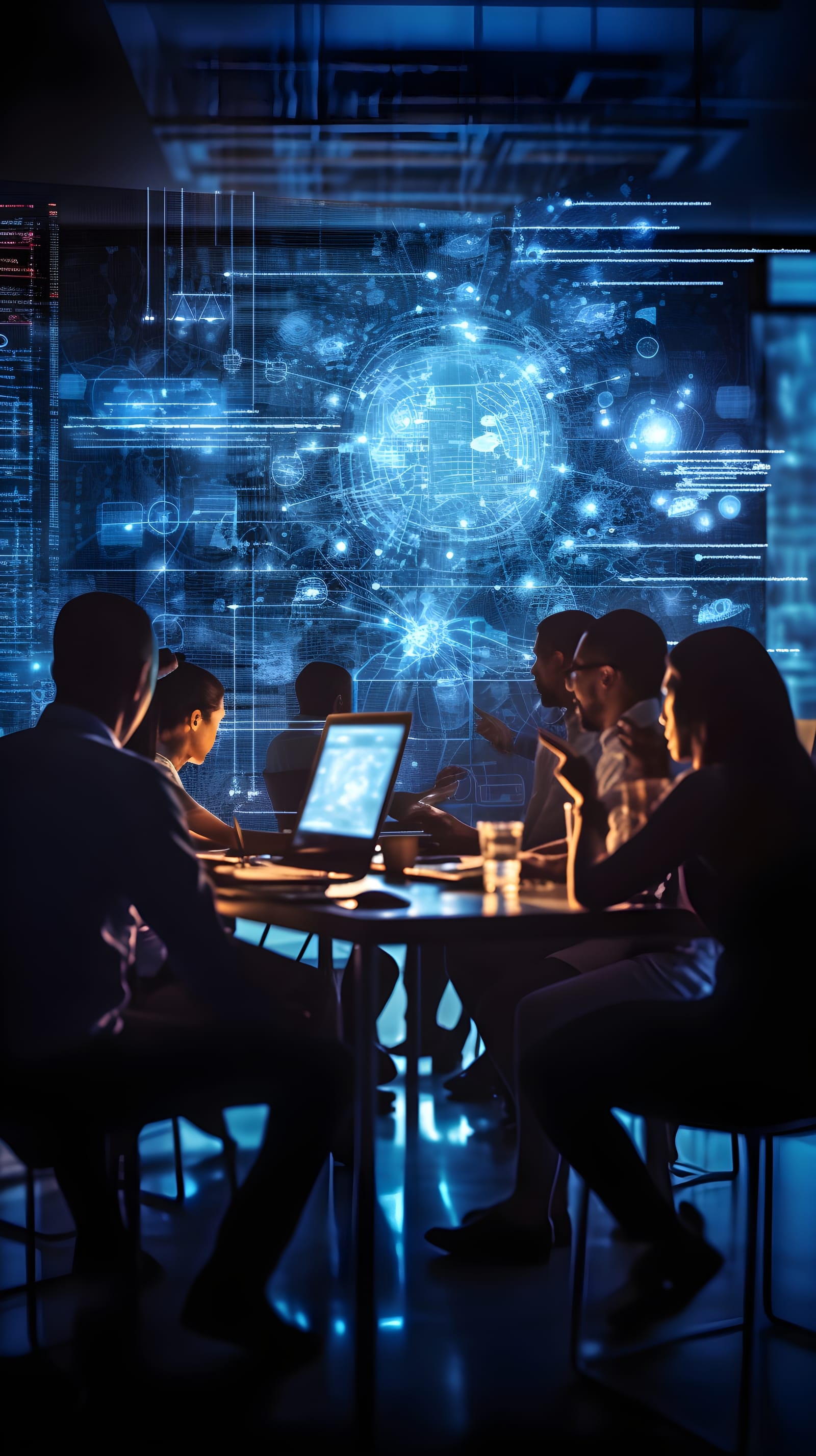 Software team collaborating on a project